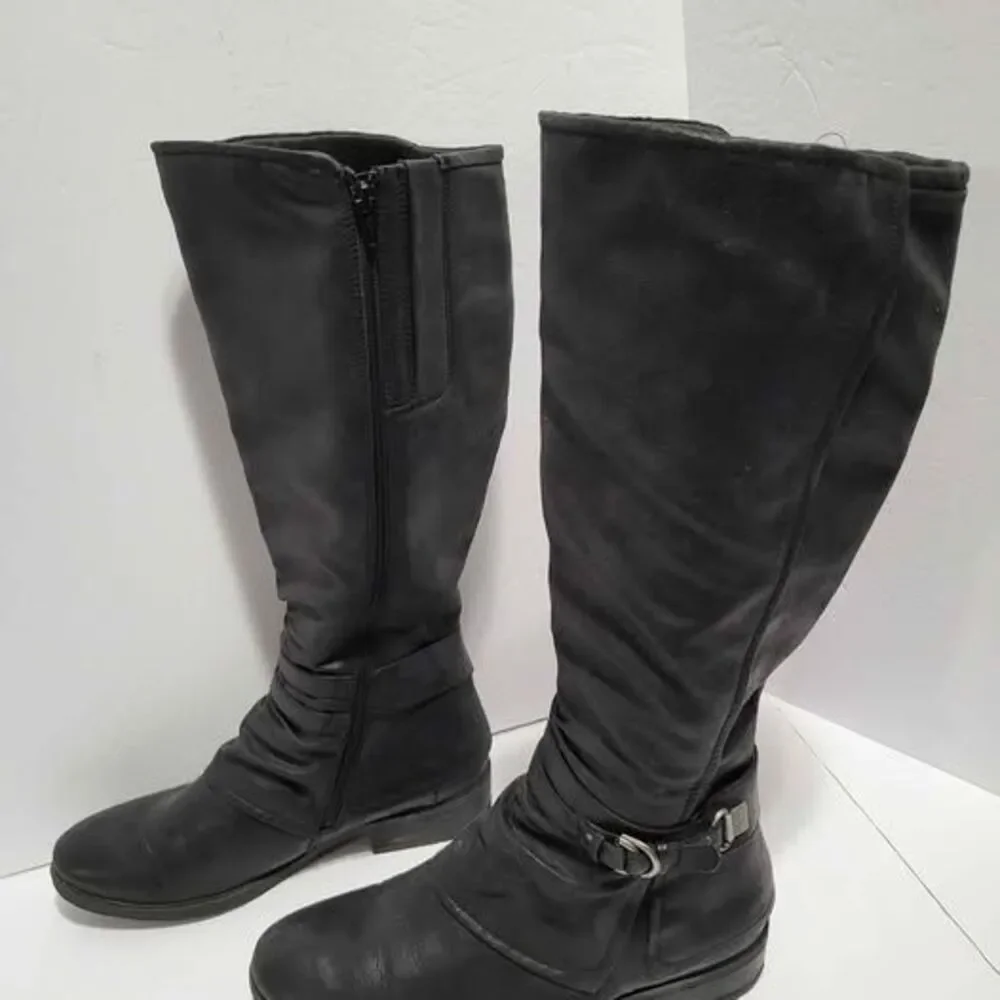 Baretraps black high boots size women's 11M